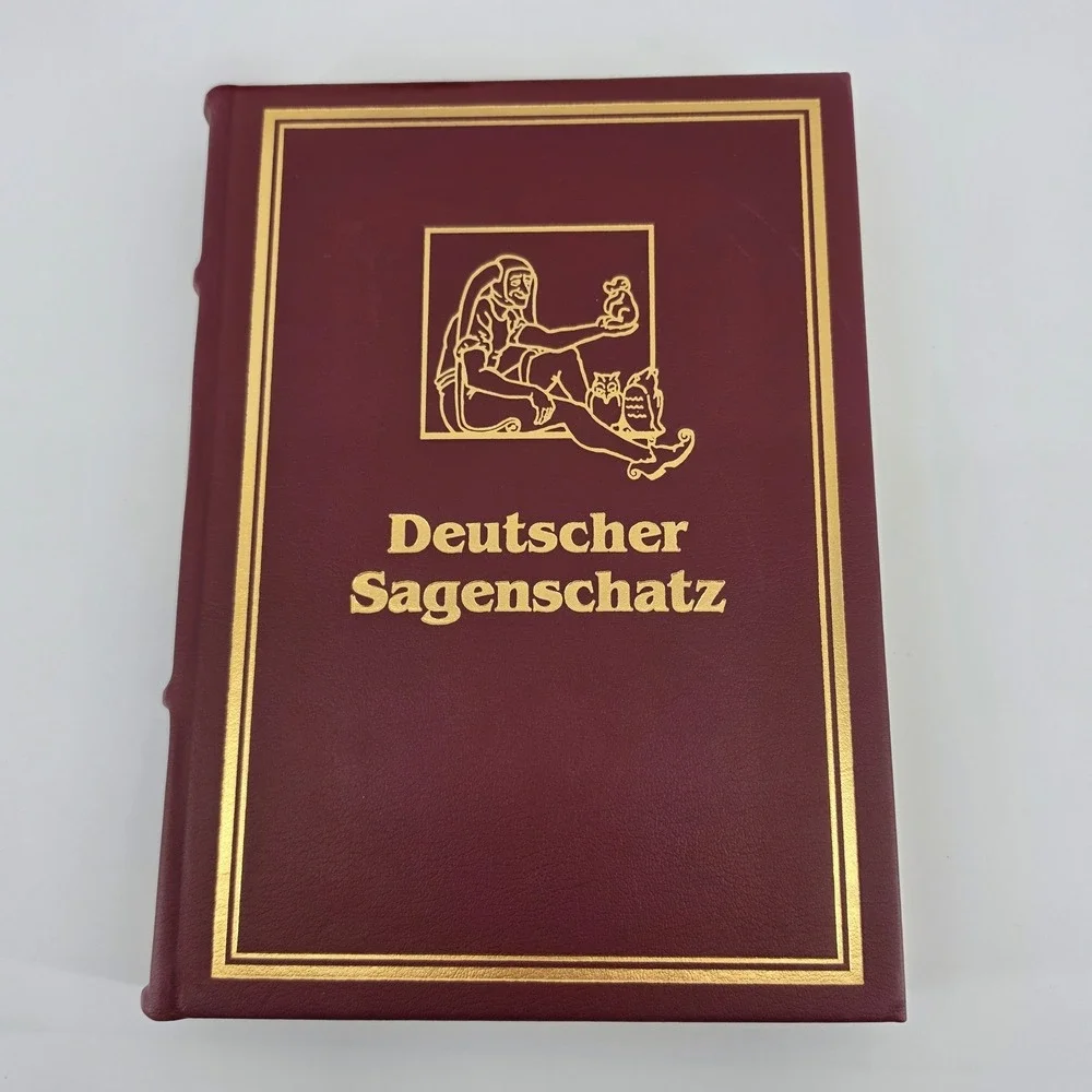 Deutscher Sagenschatz Heinrich Pfeil Leather Archiv Verlag 1917 Facsimile #134